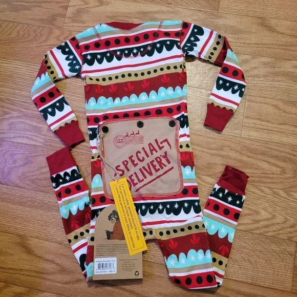 🌲 NEW Christmas Special Delivery One Piece Long Johns Unisex Toddler Pajama - Picture 8 of 8